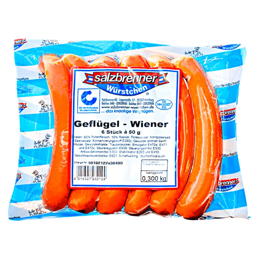 Salzbrenner Geflügel-Wiener 6x50g